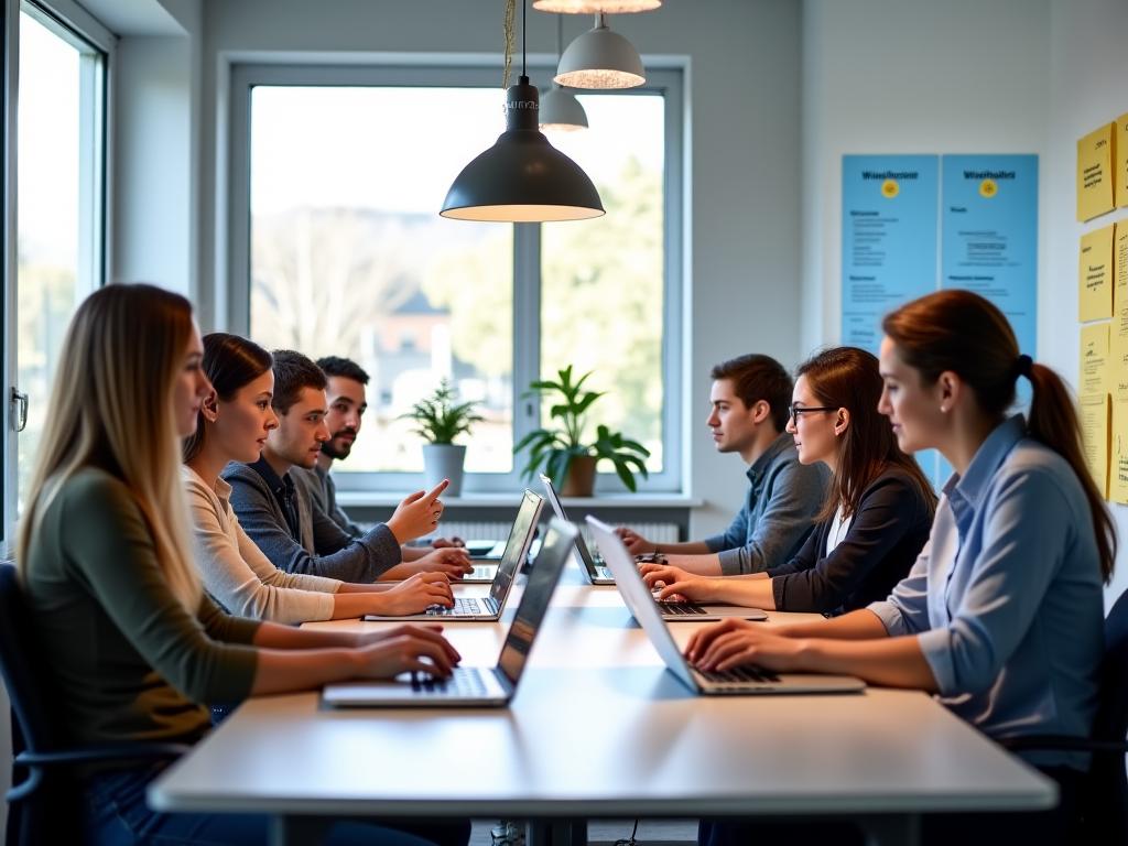 Équipe LumiFête Events dans les bureaux de Lyon